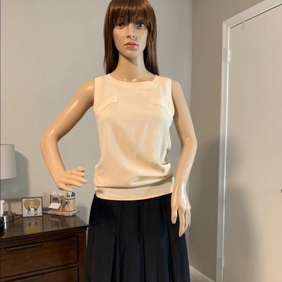 ❤️Chanel Vintage Tank Top/ Beige XXS❤️